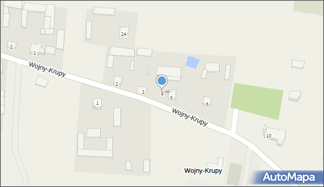 Wojny-Krupy, Wojny-Krupy, 4, mapa Wojny-Krupy