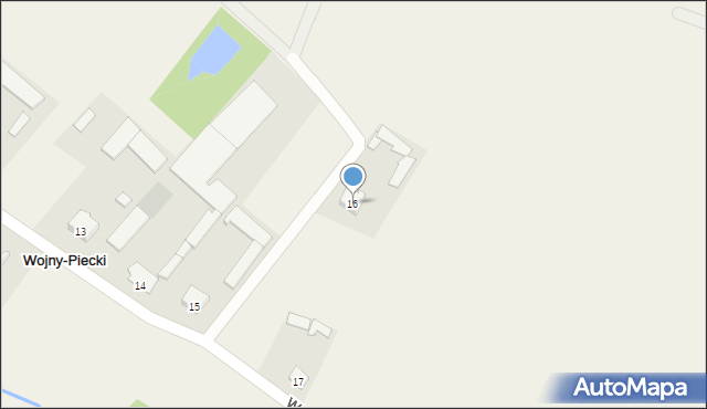 Wojny-Piecki, Wojny-Piecki, 16, mapa Wojny-Piecki