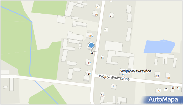 Wojny-Pietrasze, Wojny-Pietrasze, 18, mapa Wojny-Pietrasze
