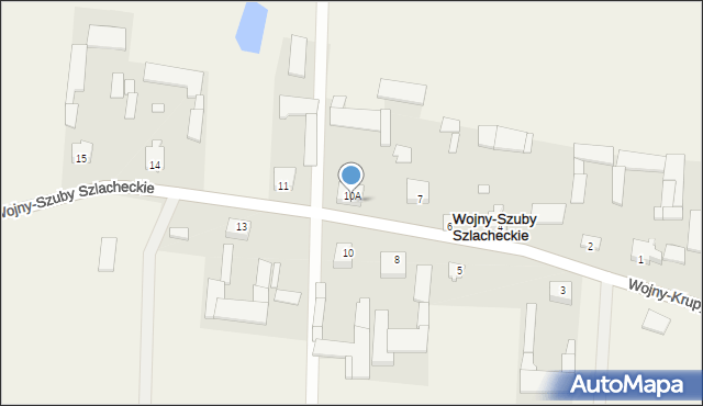 Wojny-Szuby Szlacheckie, Wojny-Szuby Szlacheckie, 9, mapa Wojny-Szuby Szlacheckie