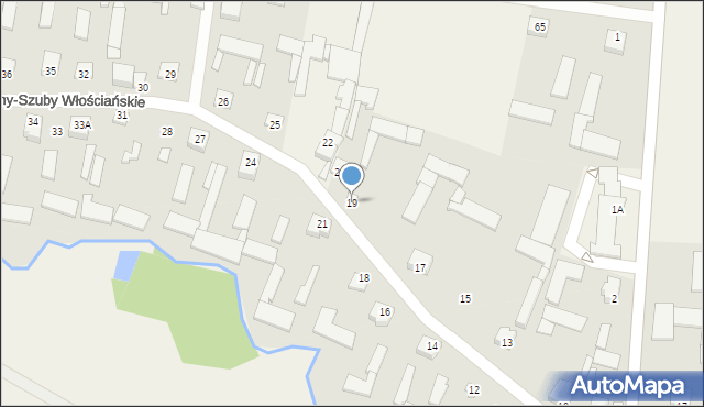 Wojny-Szuby Włościańskie, Wojny-Szuby Włościańskie, 19, mapa Wojny-Szuby Włościańskie