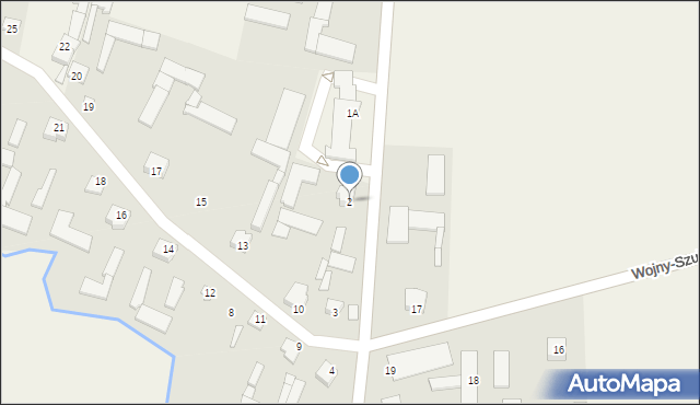 Wojny-Szuby Włościańskie, Wojny-Szuby Włościańskie, 2, mapa Wojny-Szuby Włościańskie