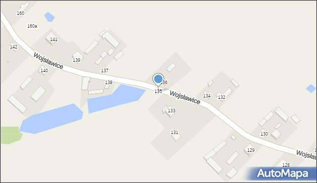 Wojsławice, Wojsławice, 135, mapa Wojsławice
