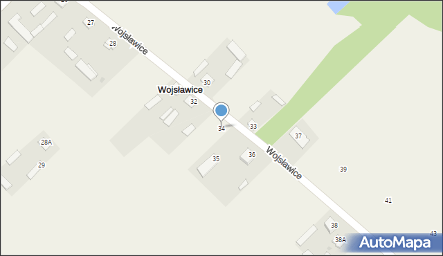 Wojsławice, Wojsławice, 34, mapa Wojsławice