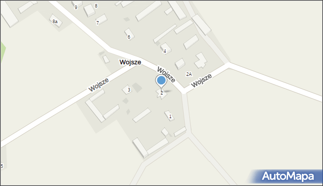 Wojsze, Wojsze, 2, mapa Wojsze