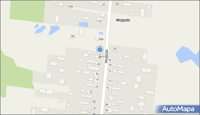 Wojszki, Wojszki, 85, mapa Wojszki