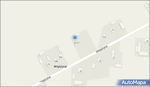 Wojszyce, Wojszyce, 31, mapa Wojszyce