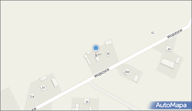 Wojszyce, Wojszyce, 38, mapa Wojszyce