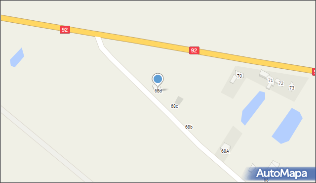 Wojszyce, Wojszyce, 68d, mapa Wojszyce