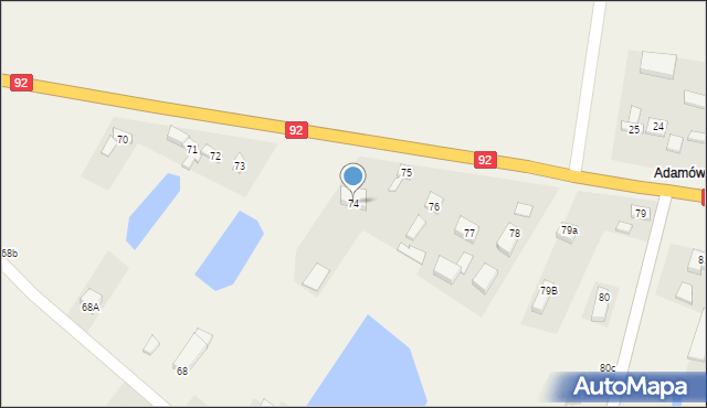 Wojszyce, Wojszyce, 74, mapa Wojszyce