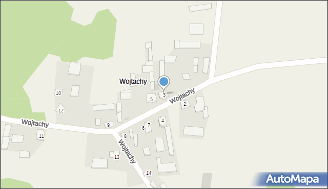 Wojtachy, Wojtachy, 3, mapa Wojtachy