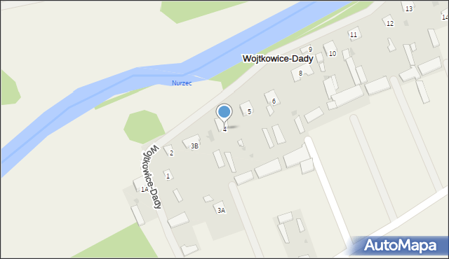 Wojtkowice-Dady, Wojtkowice-Dady, 4, mapa Wojtkowice-Dady