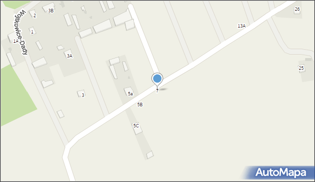 Wojtkowice-Dady, Wojtkowice-Dady, 7, mapa Wojtkowice-Dady