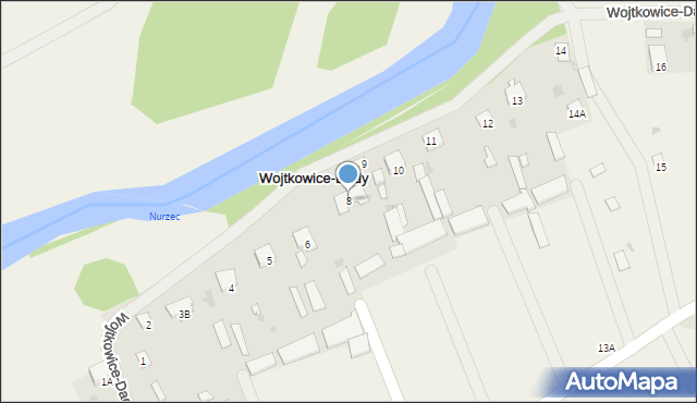 Wojtkowice-Dady, Wojtkowice-Dady, 8, mapa Wojtkowice-Dady