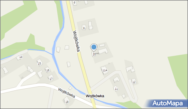 Wojtkówka, Wojtkówka, 10, mapa Wojtkówka