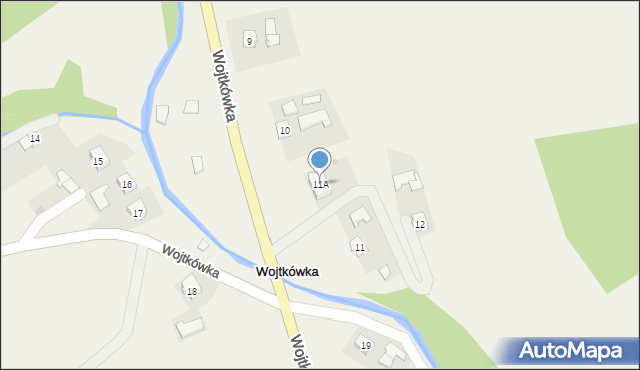 Wojtkówka, Wojtkówka, 11A, mapa Wojtkówka