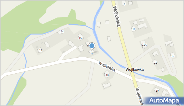 Wojtkówka, Wojtkówka, 17, mapa Wojtkówka