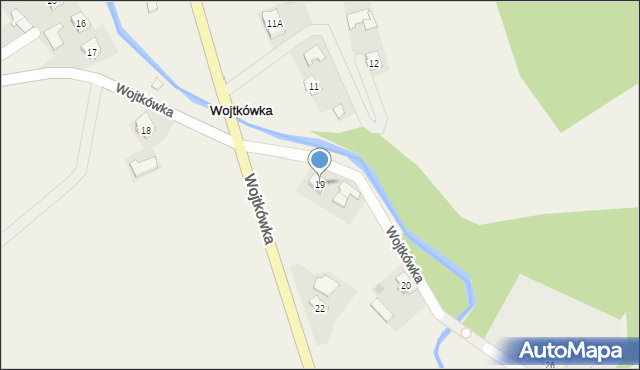 Wojtkówka, Wojtkówka, 19, mapa Wojtkówka