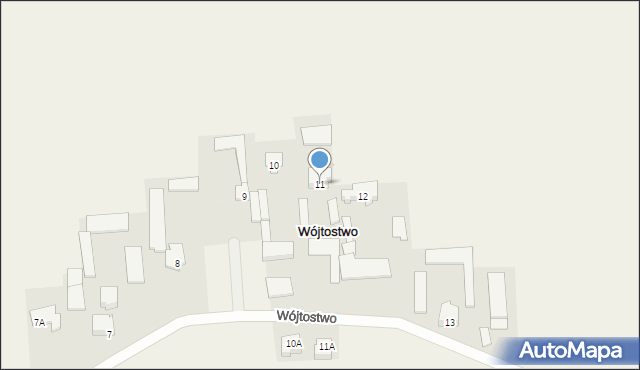 Wójtostwo, Wójtostwo, 11, mapa Wójtostwo