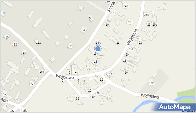 Wójtostwo, Wójtostwo, 15A, mapa Wójtostwo