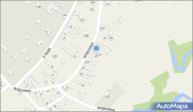 Wójtostwo, Wójtostwo, 22, mapa Wójtostwo