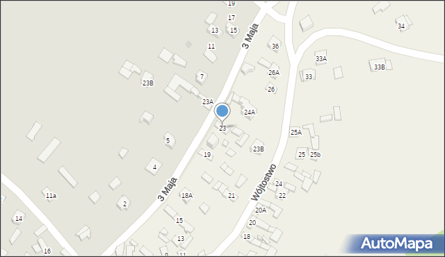 Wójtostwo, Wójtostwo, 23, mapa Wójtostwo