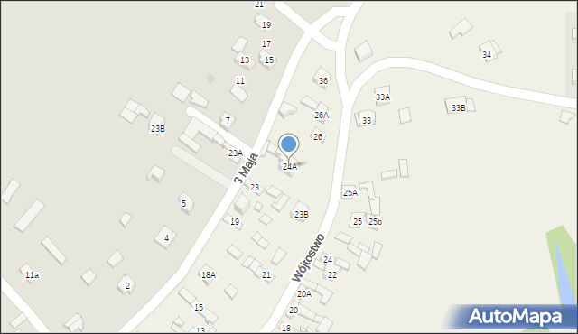 Wójtostwo, Wójtostwo, 24A, mapa Wójtostwo