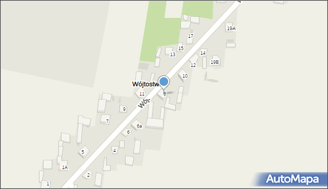 Wójtostwo, Wójtostwo, 8, mapa Wójtostwo