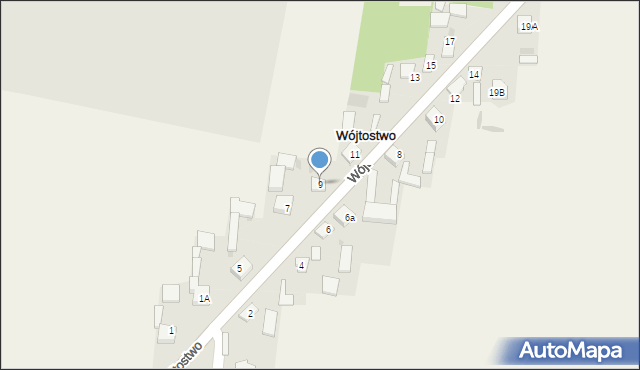 Wójtostwo, Wójtostwo, 9, mapa Wójtostwo