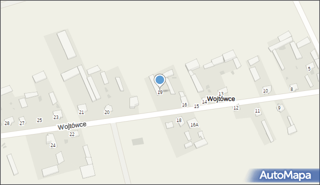 Wojtówce, Wojtówce, 19, mapa Wojtówce