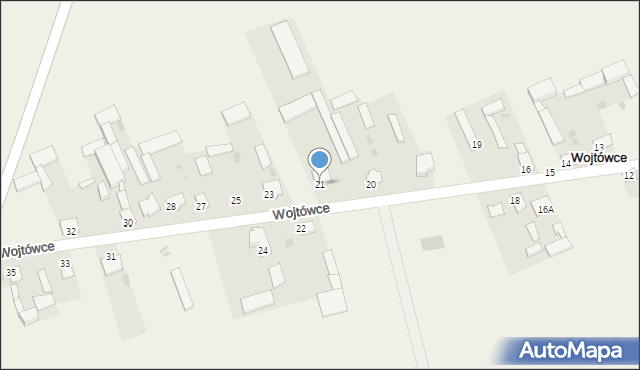 Wojtówce, Wojtówce, 21, mapa Wojtówce