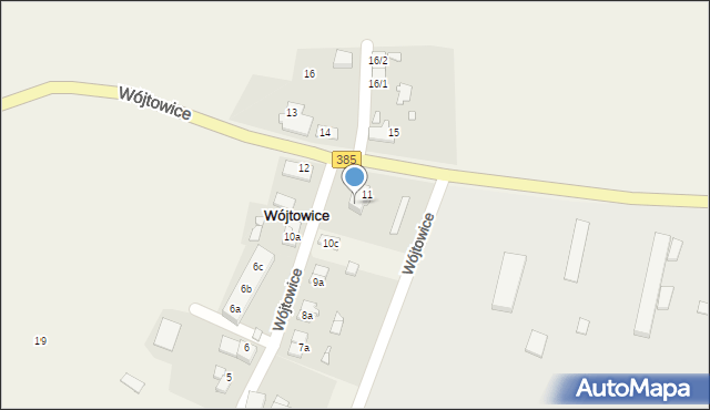 Wójtowice, Wójtowice, 11a, mapa Wójtowice