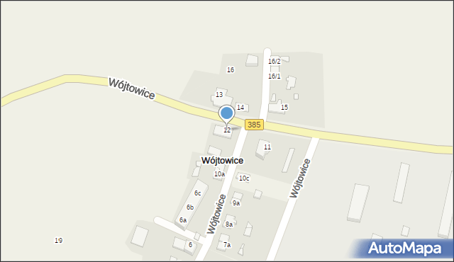 Wójtowice, Wójtowice, 12, mapa Wójtowice