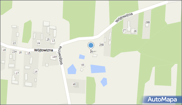 Wójtowizna, Wójtowizna, 26d, mapa Wójtowizna