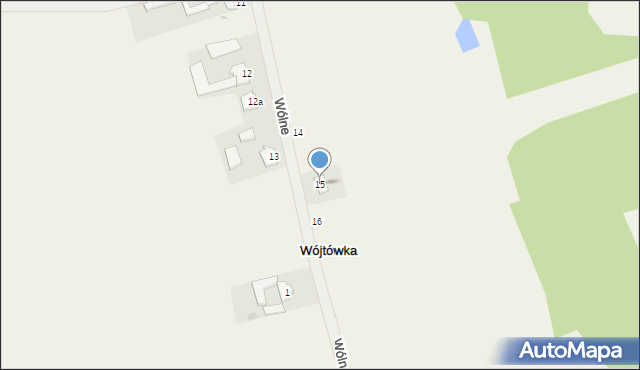 Wójtówka, Wójtówka, 15, mapa Wójtówka
