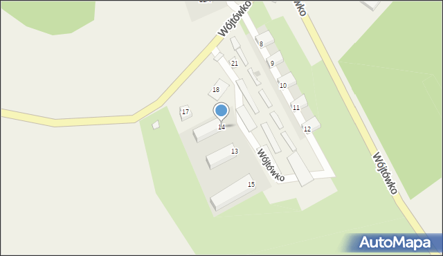 Wójtówko, Wójtówko, 14, mapa Wójtówko