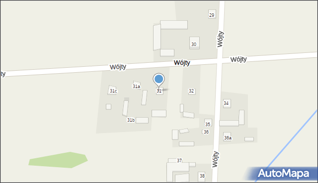 Wójty, Wójty, 31, mapa Wójty