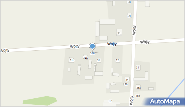 Wójty, Wójty, 31b, mapa Wójty