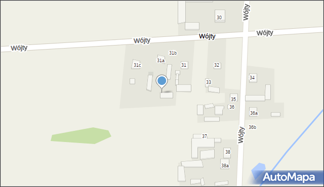 Wójty, Wójty, 31f, mapa Wójty
