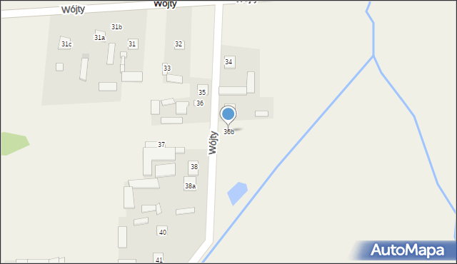 Wójty, Wójty, 36b, mapa Wójty