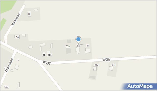 Wójty, Wójty, 57a, mapa Wójty