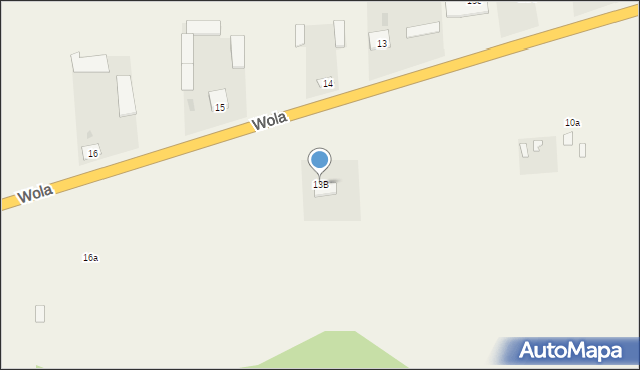 Wola, Wola, 13B, mapa Wola