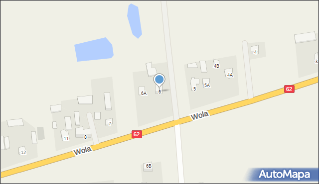 Wola, Wola, 6, mapa Wola