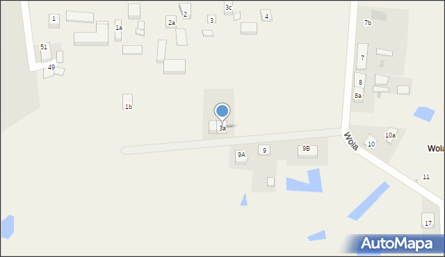 Wola, Wola, 3a, mapa Wola