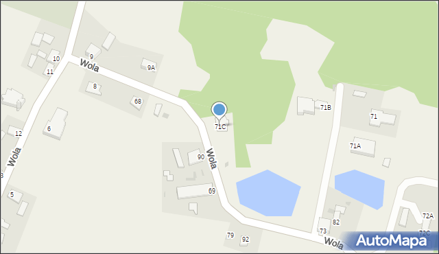 Wola, Wola, 71C, mapa Wola