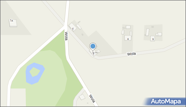 Wola, Wola, 5, mapa Wola