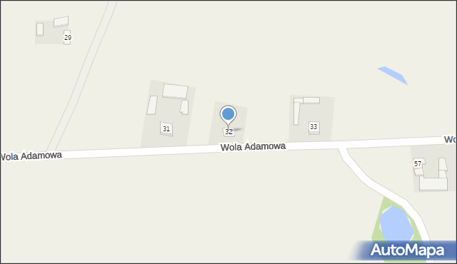 Wola Adamowa, Wola Adamowa, 32, mapa Wola Adamowa