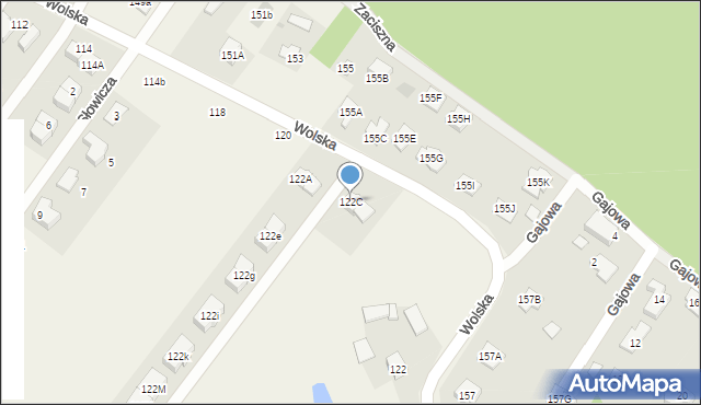 Wola Aleksandra, Wolska, 122C, mapa Wola Aleksandra