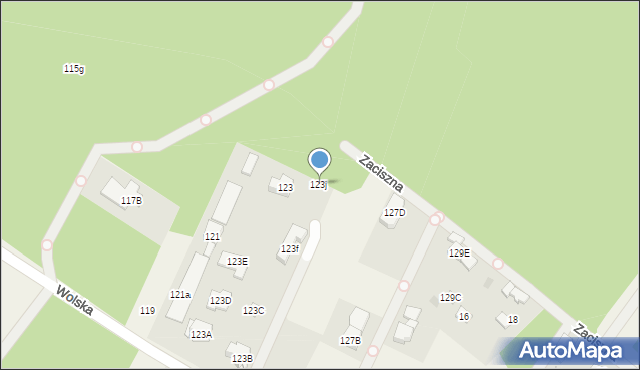Wola Aleksandra, Wolska, 123j, mapa Wola Aleksandra