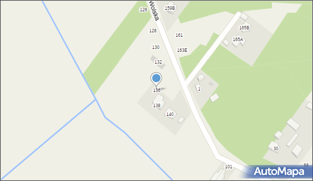 Wola Aleksandra, Wolska, 136, mapa Wola Aleksandra